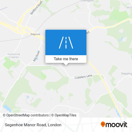 Segenhoe Manor Road map
