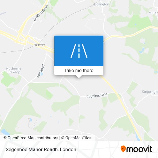 Segenhoe Manor Roadh map