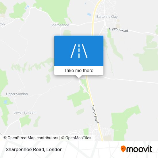 Sharpenhoe Road map