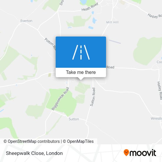Sheepwalk Close map