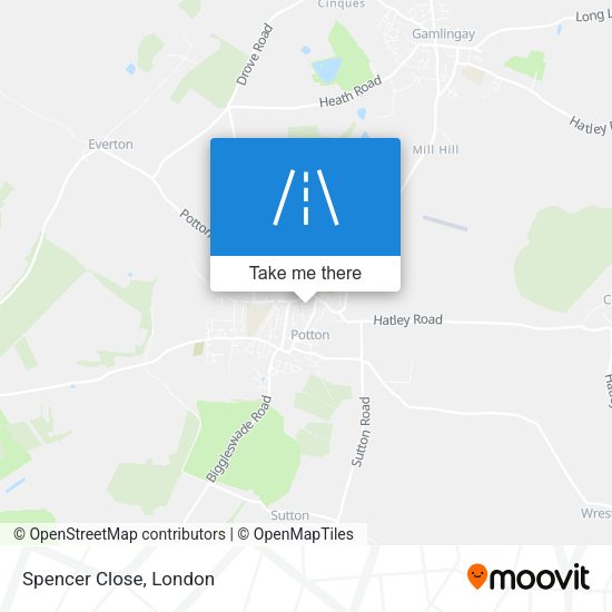Spencer Close map