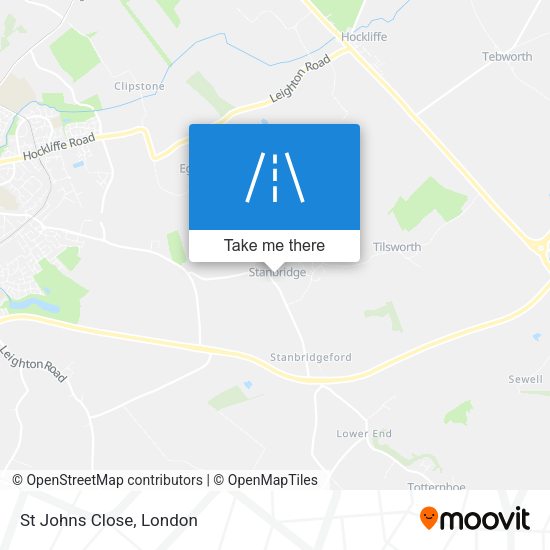 St Johns Close map