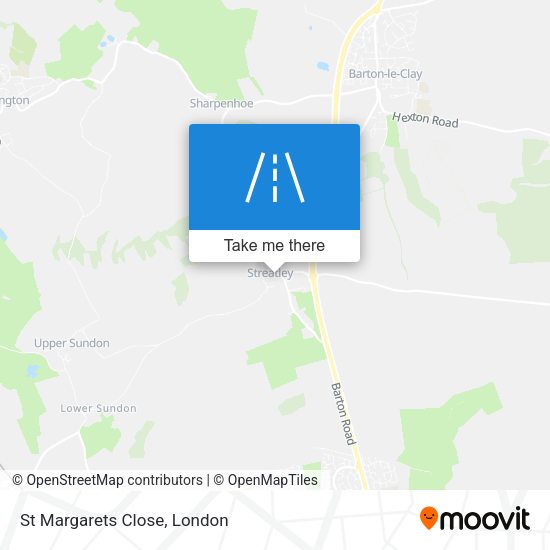 St Margarets Close map
