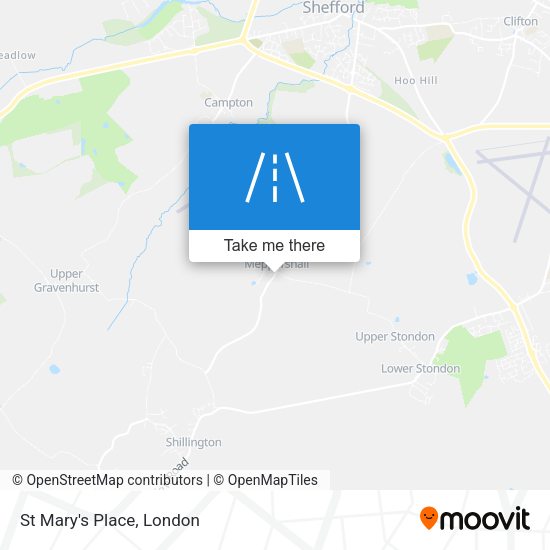 St Mary's Place map