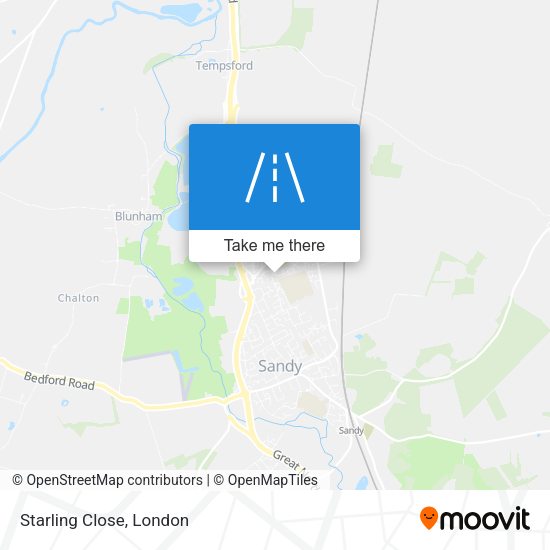 Starling Close map