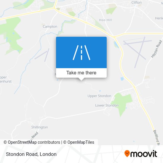 Stondon Road map