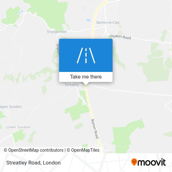 Streatley Road map