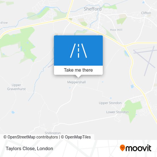 Taylors Close map