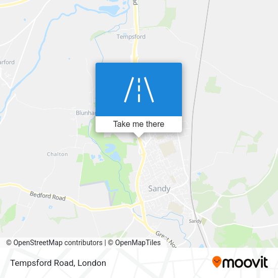 Tempsford Road map