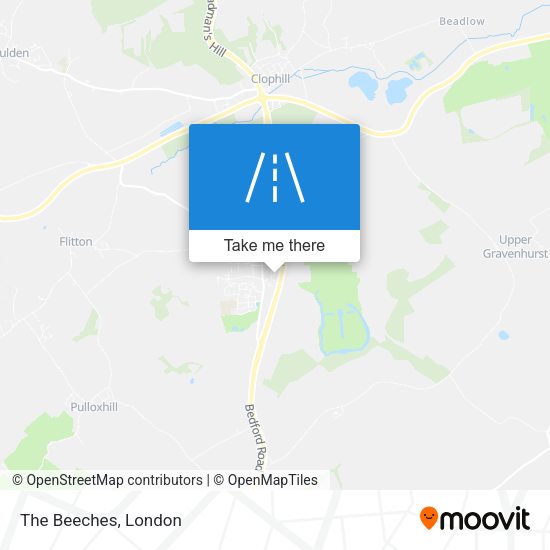 The Beeches map