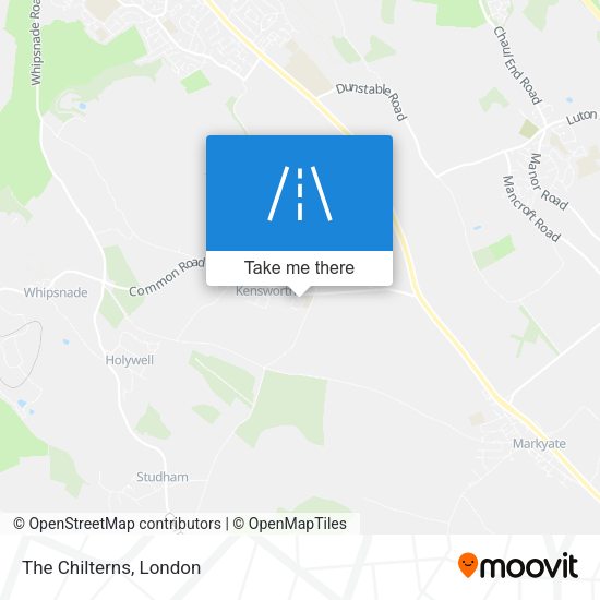 The Chilterns map