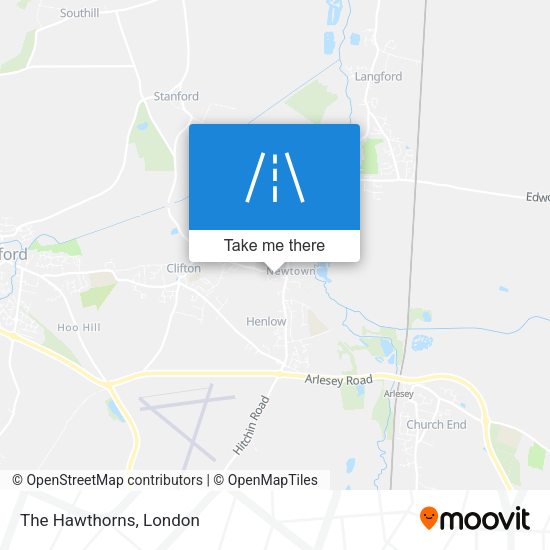 The Hawthorns map