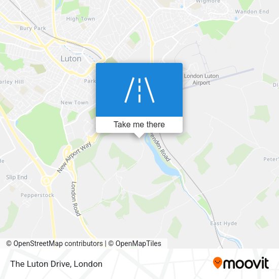 The Luton Drive map