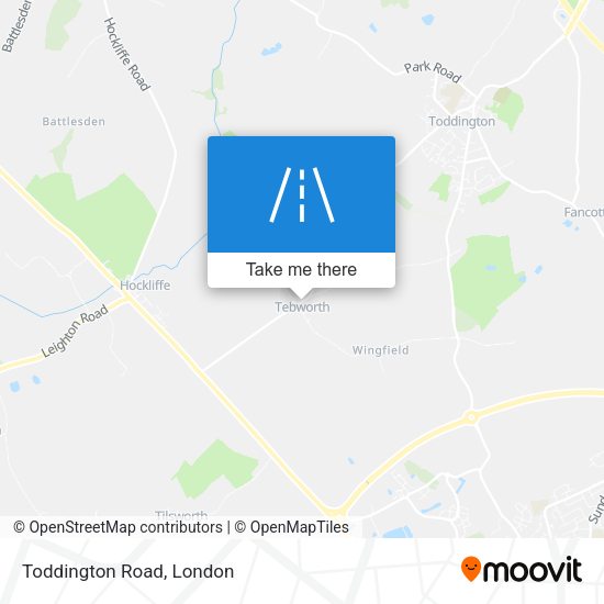 Toddington Road map