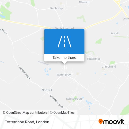 Totternhoe Road map