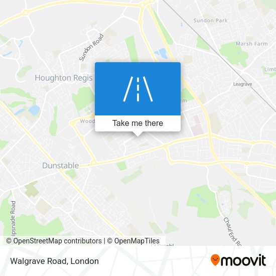 Walgrave Road map