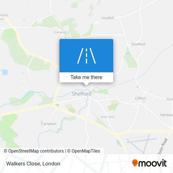 Walkers Close map