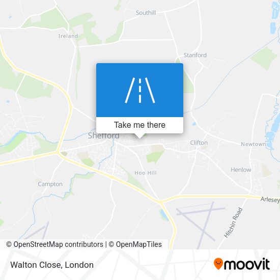 Walton Close map
