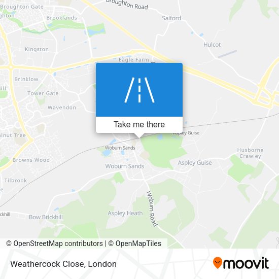 Weathercock Close map