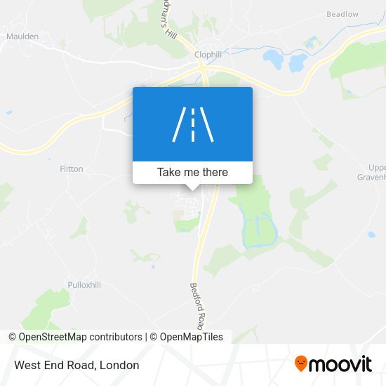 West End Road map