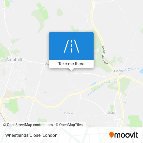 Wheatlands Close map