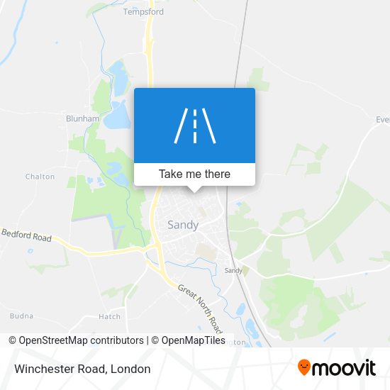 Winchester Road map