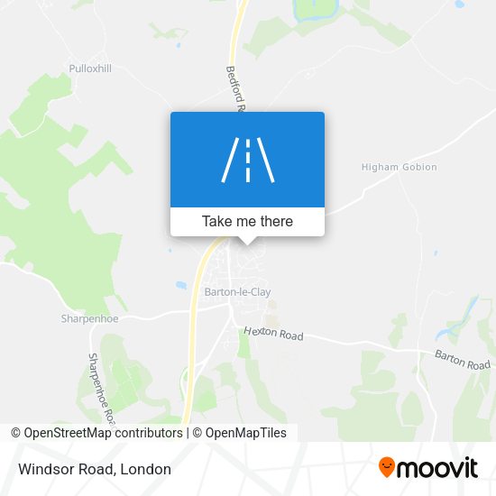 Windsor Road map
