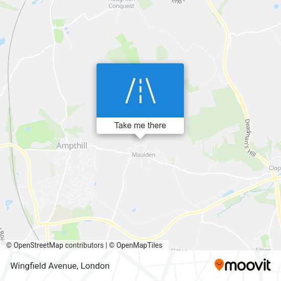 Wingfield Avenue map