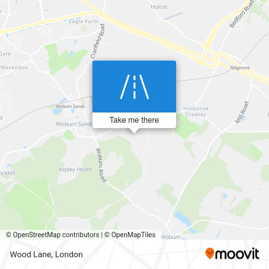 Wood Lane map