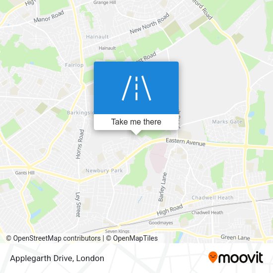 Applegarth Drive map