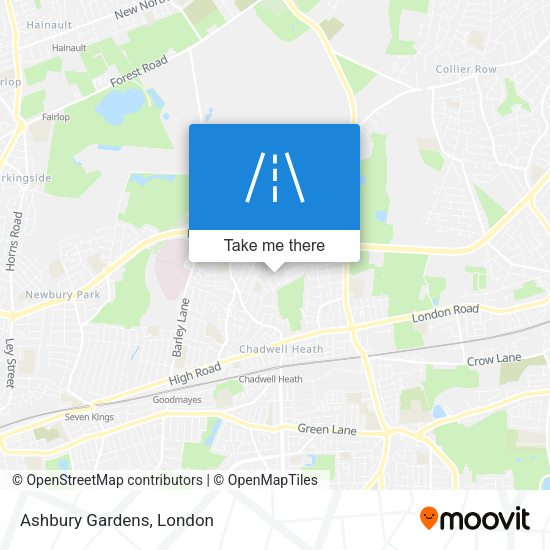 Ashbury Gardens map
