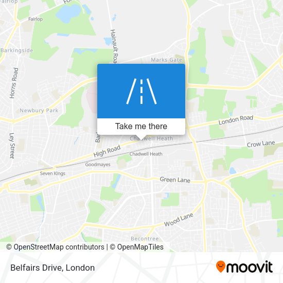 Belfairs Drive map