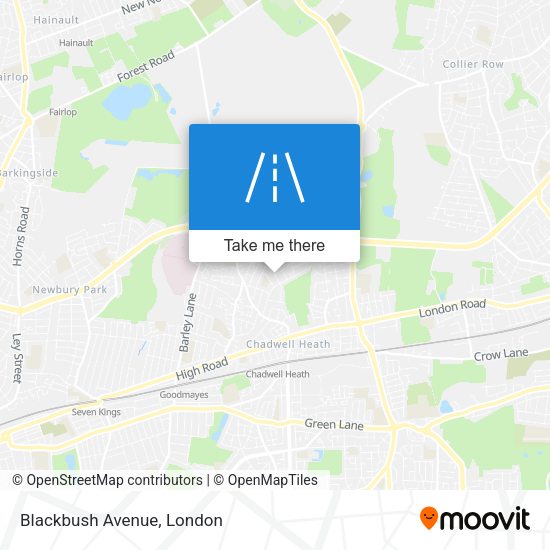 Blackbush Avenue map
