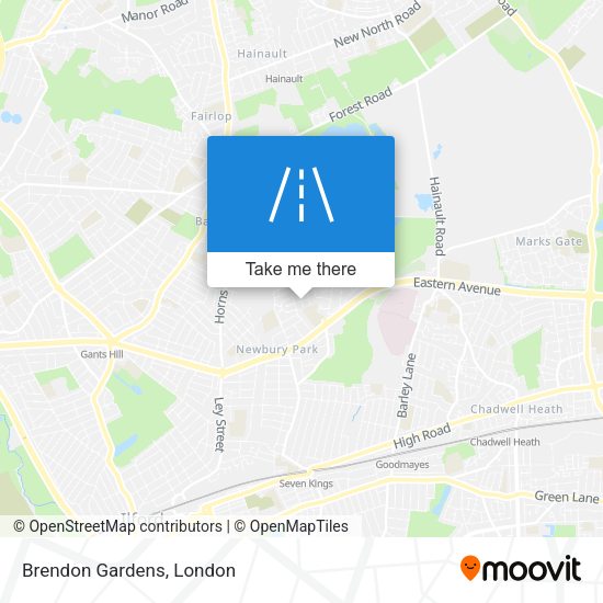 Brendon Gardens map