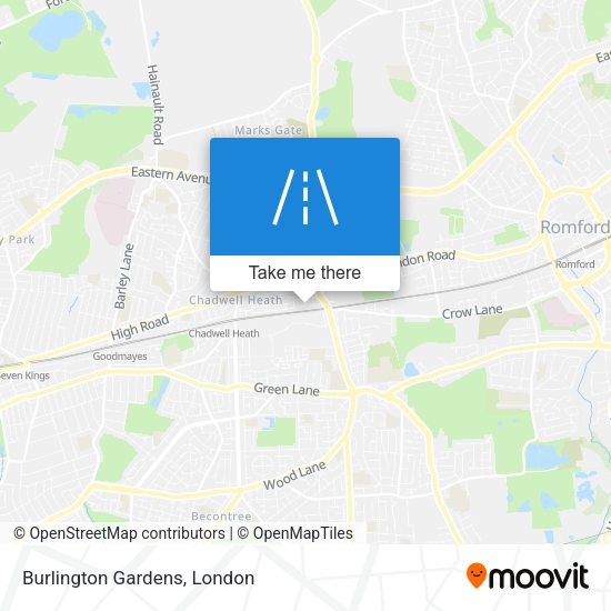 Burlington Gardens map