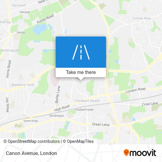 Canon Avenue map