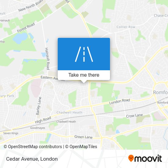 Cedar Avenue map