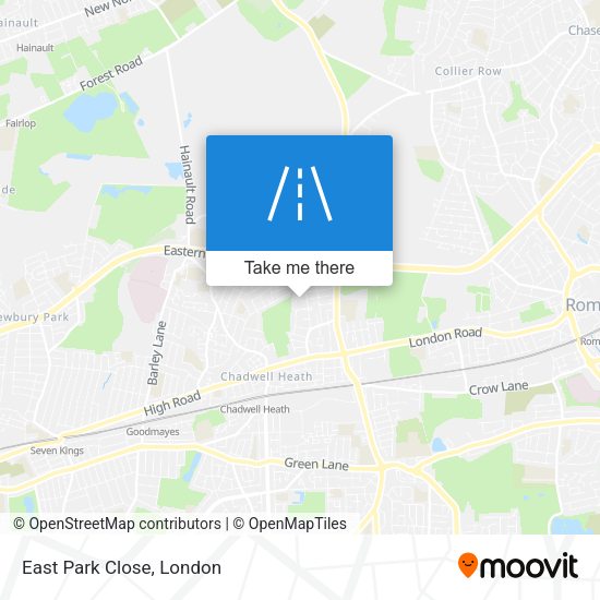 East Park Close map