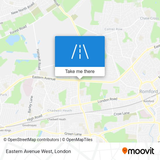 Eastern Avenue West map