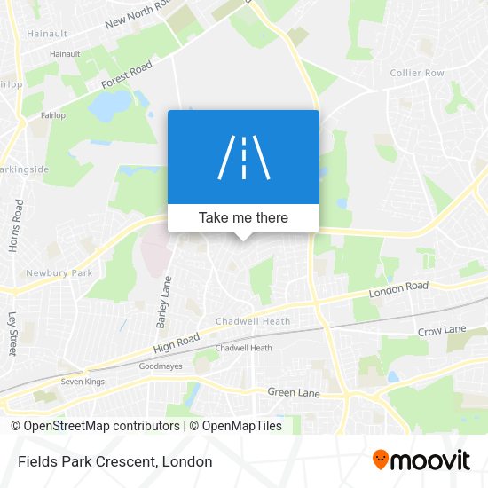 Fields Park Crescent map