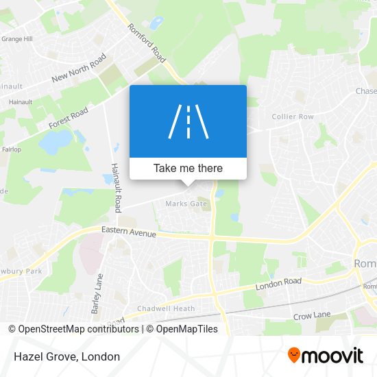 Hazel Grove map