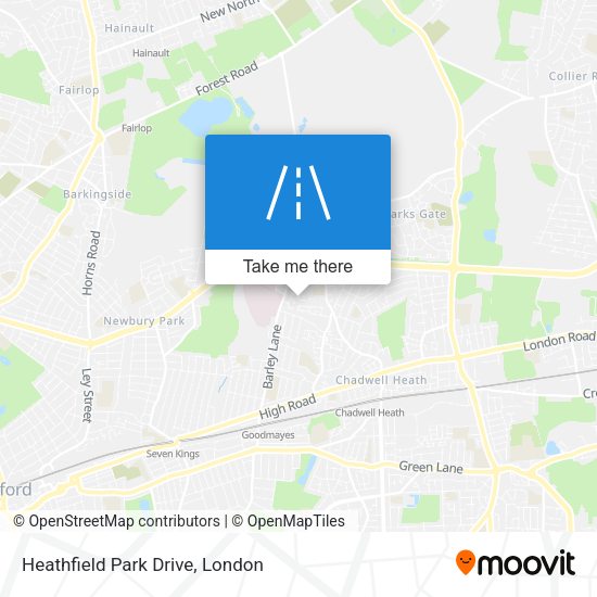 Heathfield Park Drive map