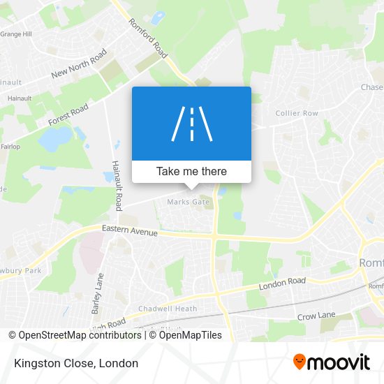 Kingston Close map