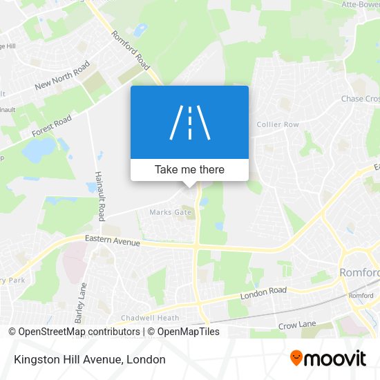 Kingston Hill Avenue map