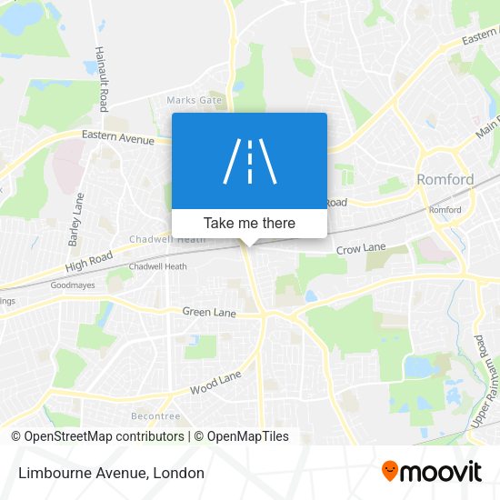 Limbourne Avenue map