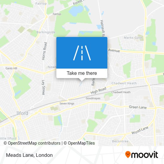 Meads Lane map