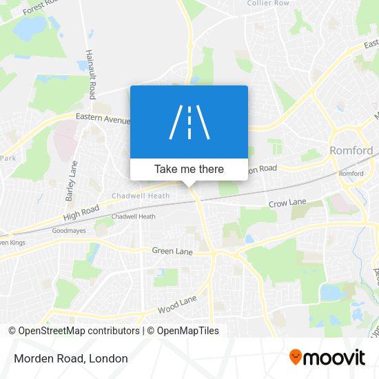 Morden Road map