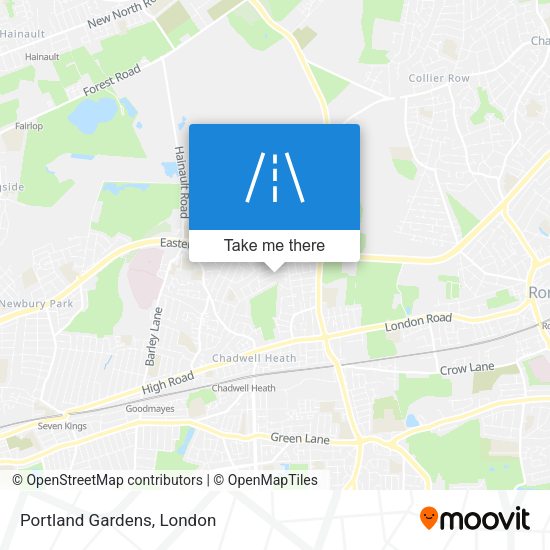 Portland Gardens map