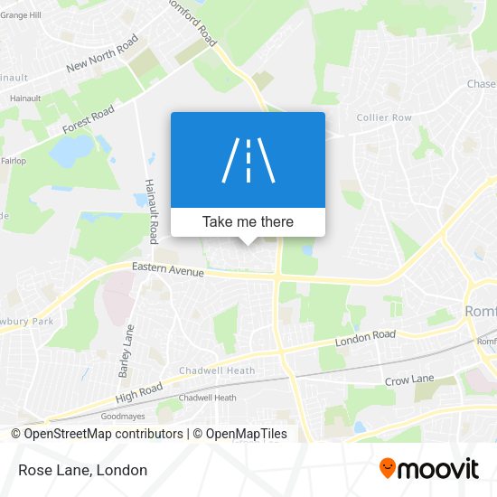 Rose Lane map