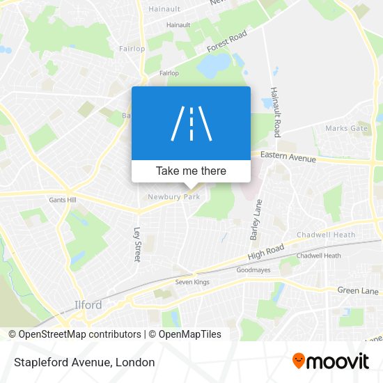 Stapleford Avenue map